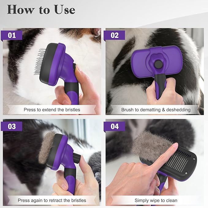 Swihauk Self Cleaning Slicker Brush - Image 7