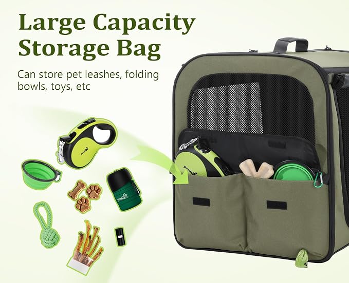 Pecute Dog Car Carrier Stable and Light Weight, Expandable Extra Space Dog - Image 8