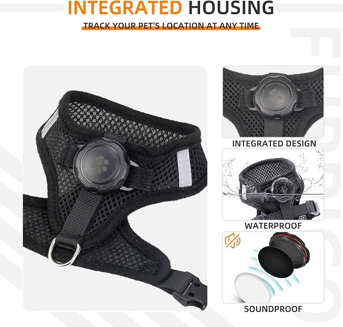 AirTag Cat Harness and Leash for Walking, Integrated Cat Vest - Image 3