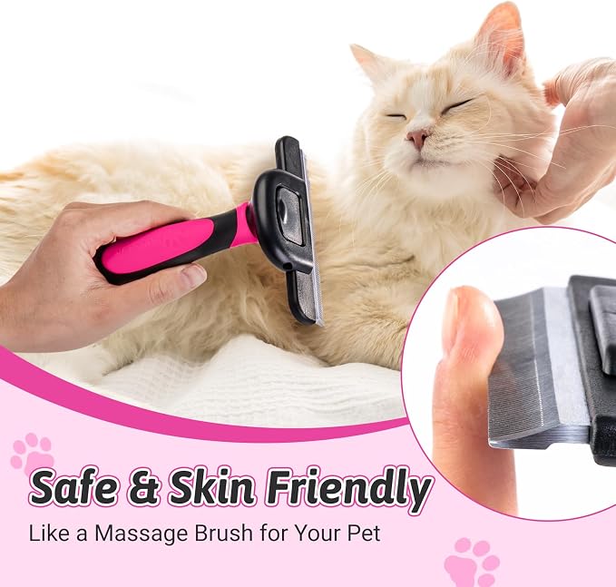 MIU COLOR Long Hair Pet Grooming Brush, Deshedding Tool - Image 6