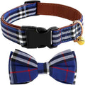Yizepet Dog Collar with Bow Tie- Adjustable pet Collar for Dogs with