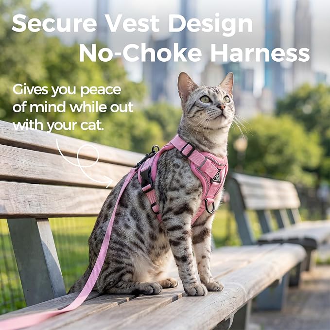 Cat Harness and Leash Set Escape Proof Tactical Extra Large Kitten Harness - Image 3