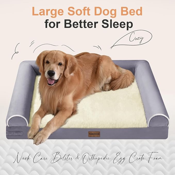 Large Dog Bed Orthopedic Washable: Beds Bolster XXL Bed Big XLarge Dogs Egg - Image 2