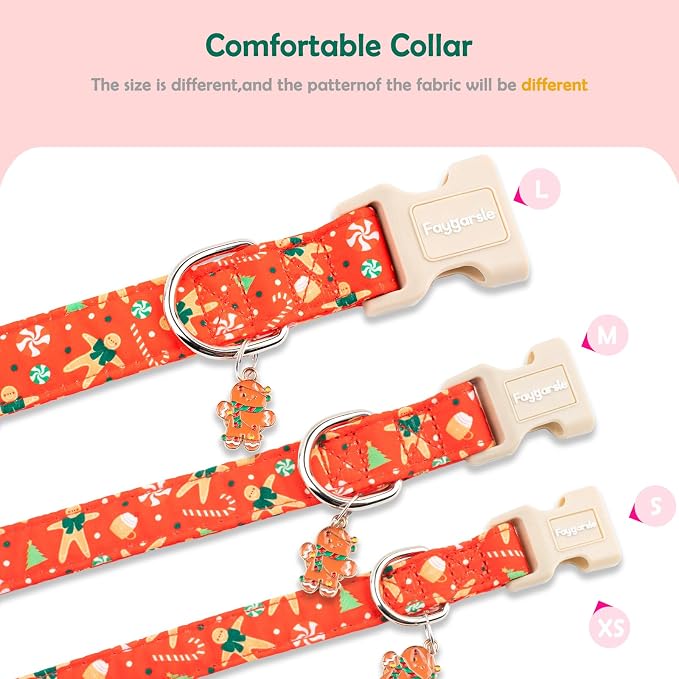Faygarsle Christmas Dog Collar, Plastic Buckle - Image 5