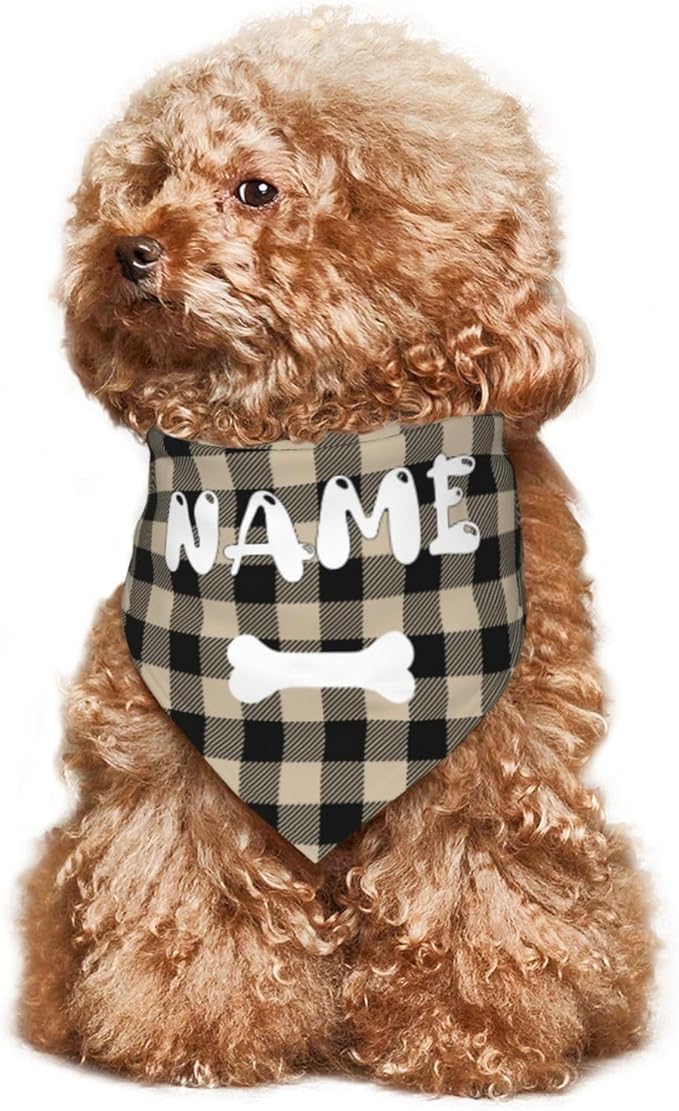 Custom Dog Bandanas with Your Text Logo Name Image Personalized Neckwear - Image 3