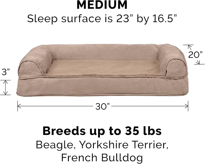 FurHaven Orthopedic Foam Sofa Dog Bed - Image 2