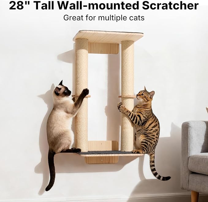 Veehoo Cat Wall Shelves, 28.3" Cat Wall Climber - Image 2