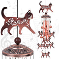 Outdoor Cat Wind Chimes, Gifts for Mom & Grandma & Woman & Family & Neighbor by Solawindchime