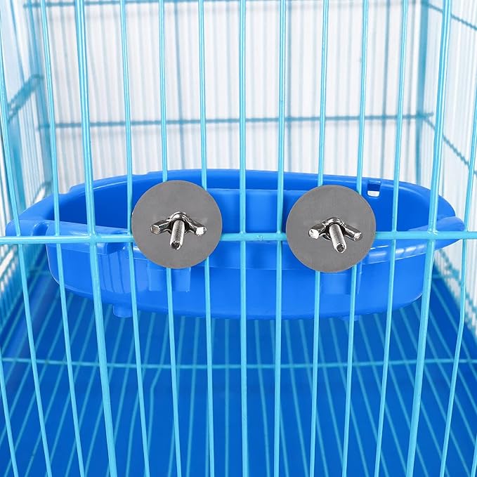 Bird Bath for Cage with 3 Balls Bird Tub Bowl Basin Hanging Birdbath Toy Pet - Image 3