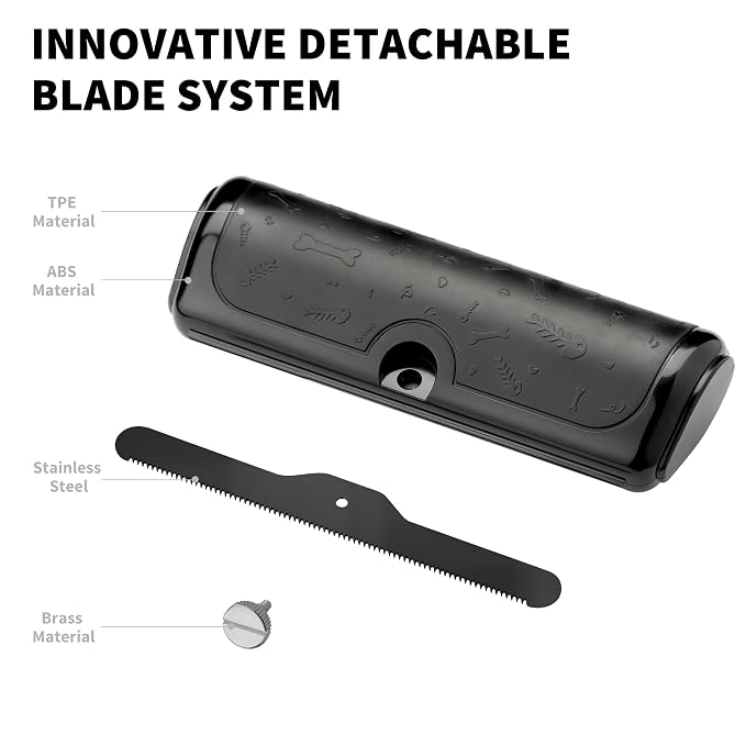 Dog Deshedding Brush & Shedding Blade, Undercoat Grooming Tool - Image 7