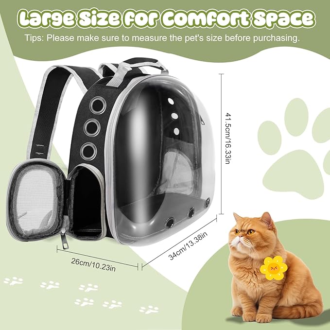 Pet Carrier Backpack Bearded Dragon Cat Bird Rabbit Guinea Pig Small Animal - Image 2