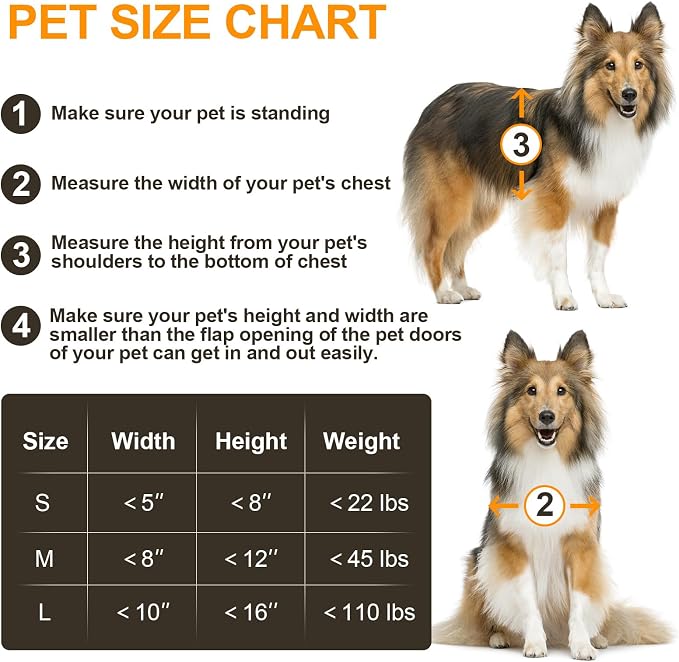 Dog Door for Wall, All Aluminum Large Doggy Door Doggie door, Pet Door Easy to - Image 7