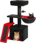 PETEPELA Gothic Cat Tree Tower for Indoor Cats, 31.5'' Small Cat Tower Condo by PETEPELA