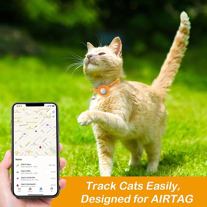 2 Pack Airtag Cat Collar Breakaway - Image 2