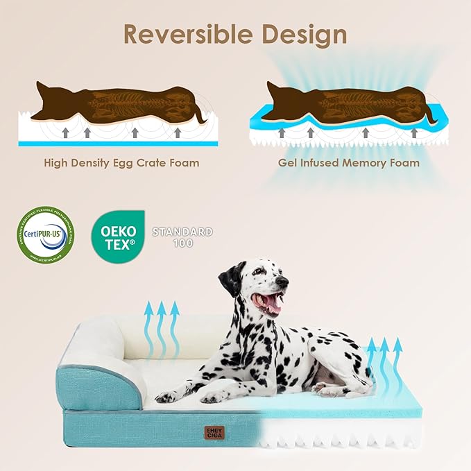 EHEYCIGA Orthopedic Dog Bed for Small Dogs, Waterproof Memory Foam Small Dog - Image 4
