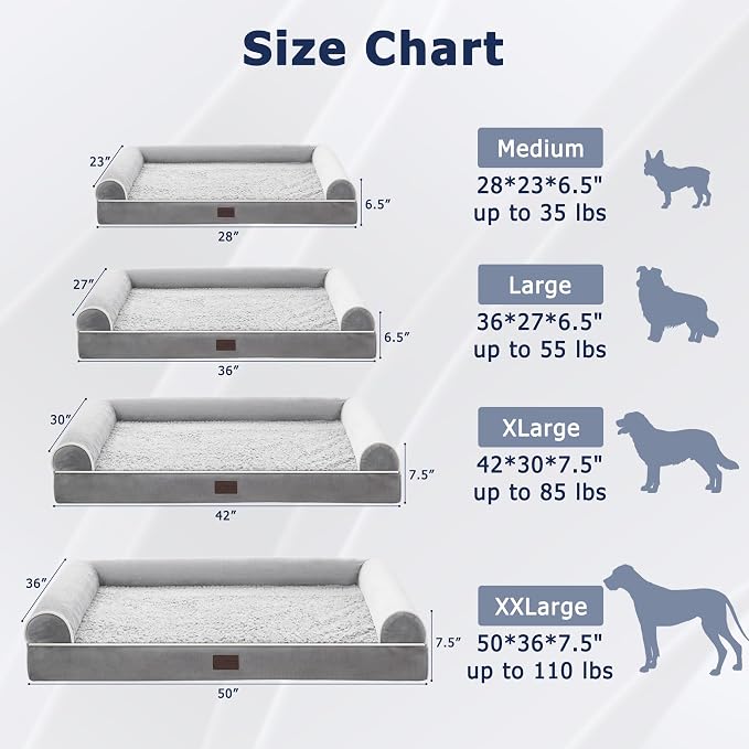 WESTERN HOME Large Dog Bed, Orthopedic Dog Beds - Image 6