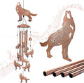 Wolf Wind Chimes for Outside, Wolf Gifts for Women/Men/Sympathy Gift/Memorial by EZTZEN