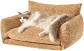 Hollypet Cat Bed Fluffy Plush Mutifuctional Double-Layer Soft Pet Couch by Hollypet