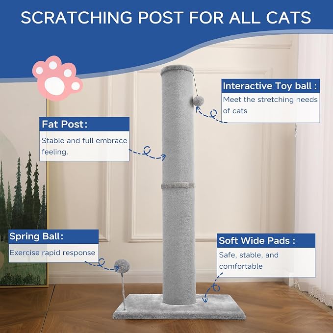 Cat Scratching Post Carpet Scratching Post 41" - Image 6