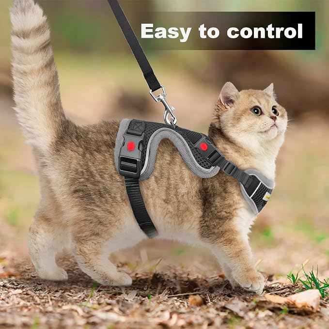 Cat Harness and Leash for Walking, Retractable Cat Harnesses and Leash Set - Image 8