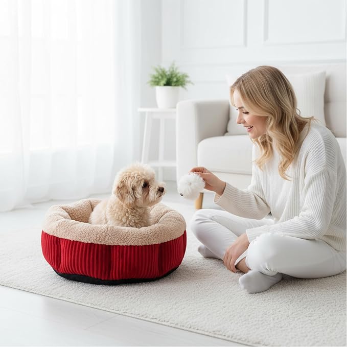4 Pack Cat Bed Bulk 20in Self Warming Pet Beds - Image 7