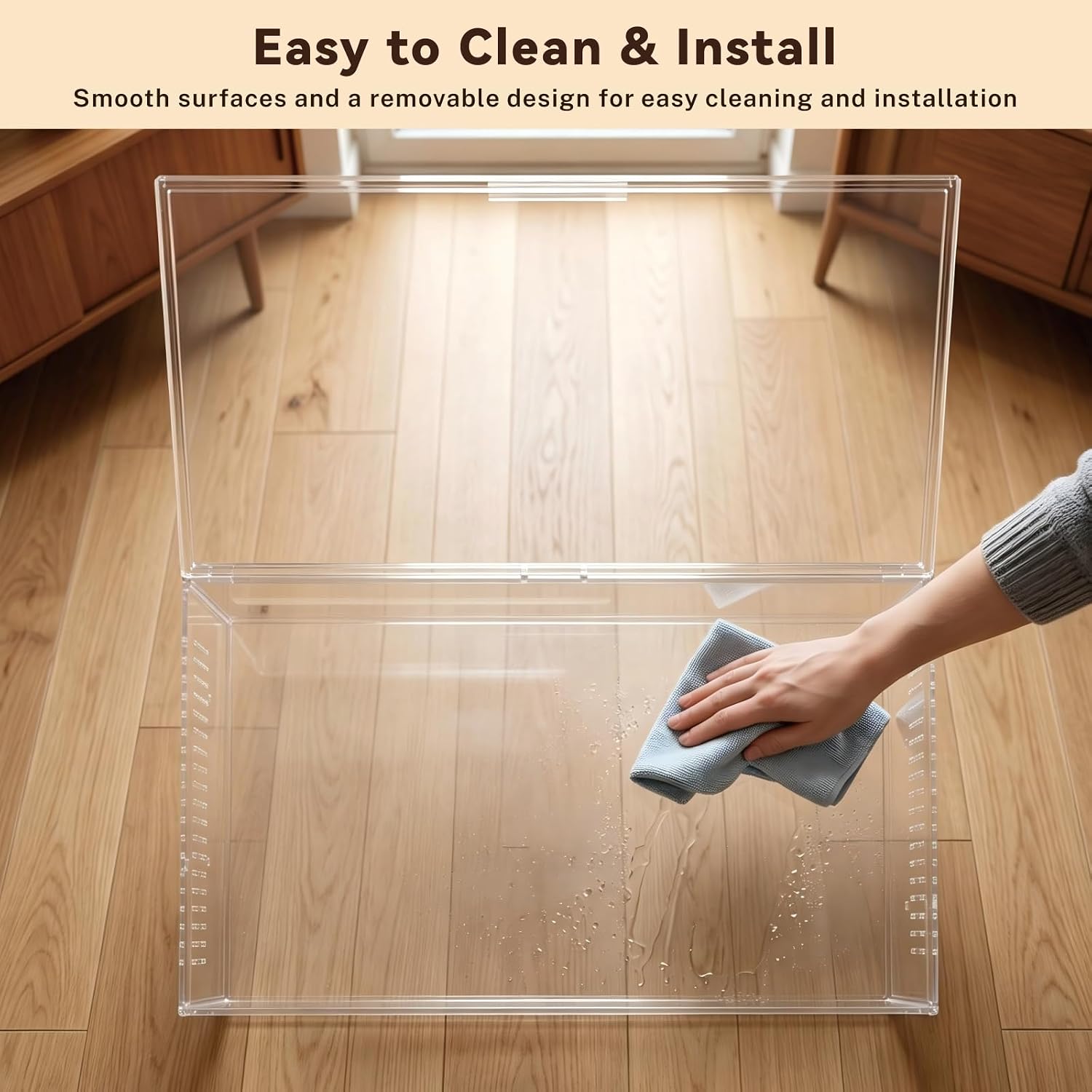 STILLCOVE Transparent Hamster Cage, 2-Tier - GlobalHabitat Supply
