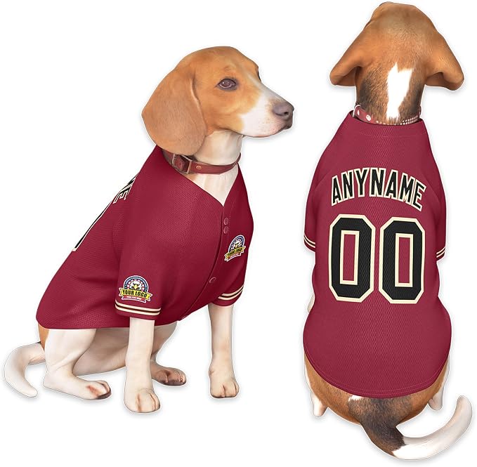 Custom Dog Baseball Jersey by KXK