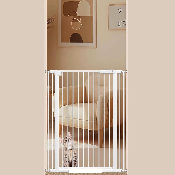 40.55" Tall, 30.11-34.05 Inch Wide, 1.37" Ultra Narrow Spacing Dog Pet Baby by AiWMGL