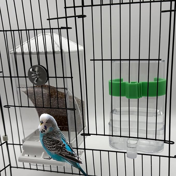 No Mess Bird Feeder Water Dispenser Set, Automatic Parrot Feeder - Image 8