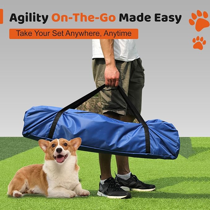 15 Piece Pets Agility Training Equipment, Obstacle Course Kit - Image 5