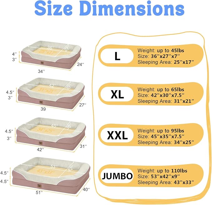 Orthopedic Washable Large Dog Bed - Image 7