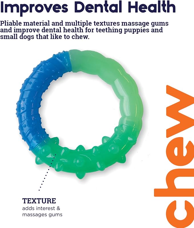 Outward Hound Pupstages Grow-with-Me Ring Dog Chew Toy, Durable Rubber - Image 4