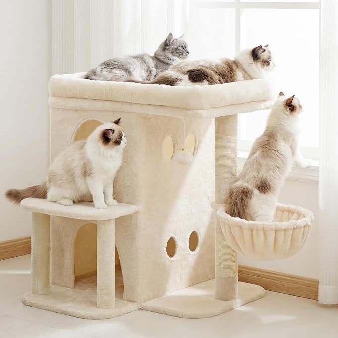 Heybly Cat Tree, 25.6-inch Cat Tower - Image 3
