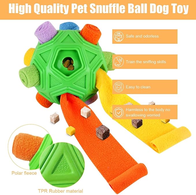 Dog Snuffle Ball-Interactive Puzzle Dog Toys Encourage Natural Foraging Skills - Image 2