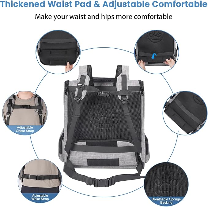 Extra Large Pet Carrier Backpack Cats Under 30 Lbs, - Image 5