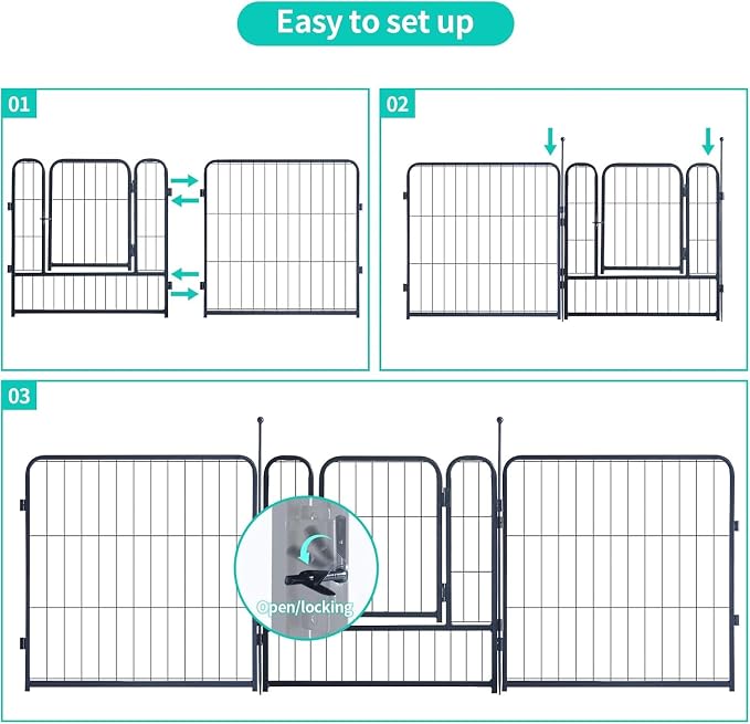 Dog Playpen, Portable Outdoor Dog Fence, Dog Playpen - Image 3