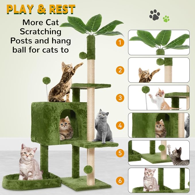 52in Multi-Level Cat Tower - Image 3
