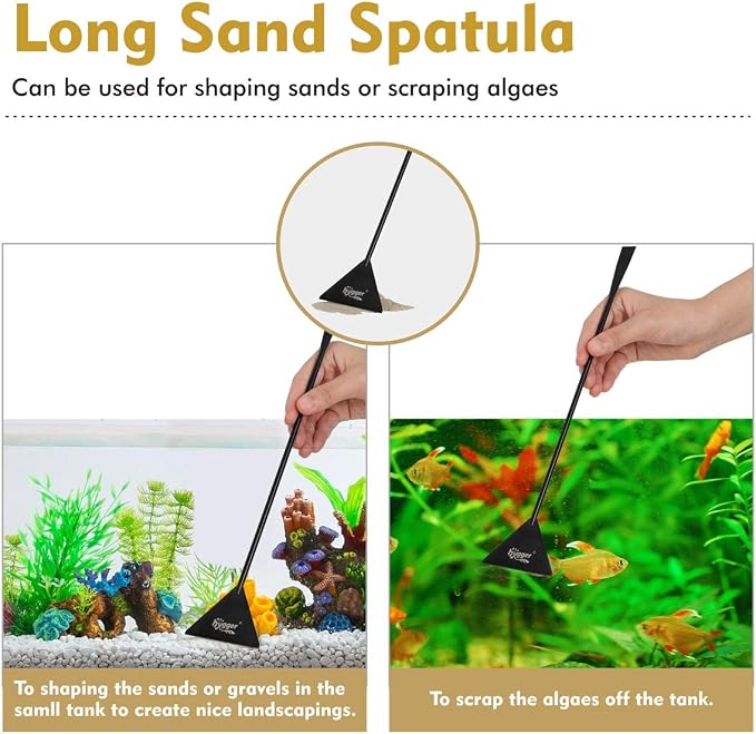 hygger Long Stainless Steel Premium Aquarium Tools, - Image 5