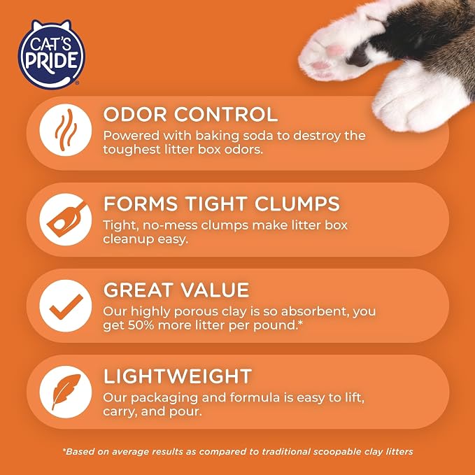 Cat's Pride Lightweight Clumping Litter: Baking Soda - Image 3