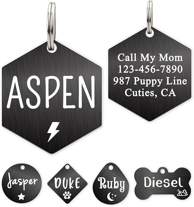 Ultra Joys Custom Personalized Dog ID Tag by UltraJoys