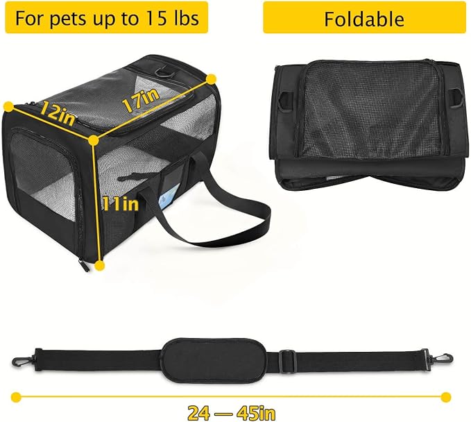 Refrze Pet Carrier Airline Approved, Cat Carriers - Image 2