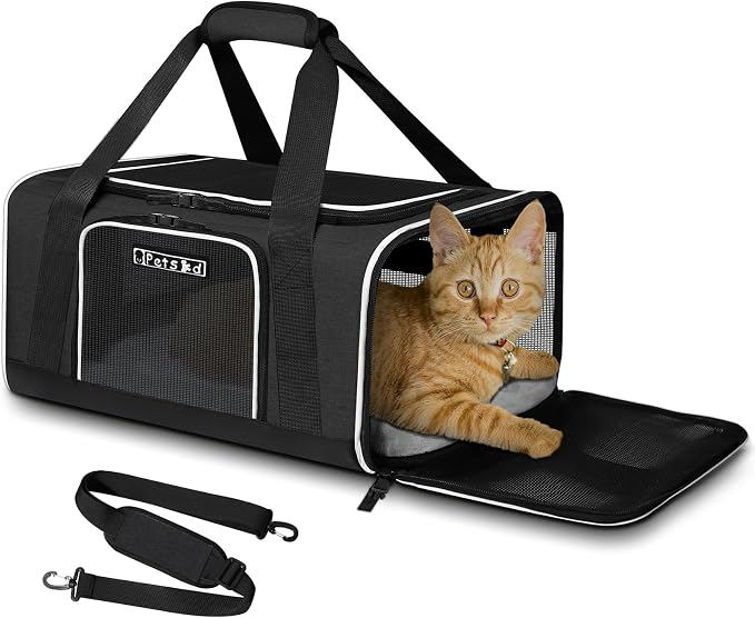 Petskd Pet Carrier 17x12x8.5 JetBlue Allegiant Airline Approved, Pet Travel by Petskd