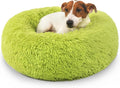 Calming Donut Dogs Beds for Small Dogs Washable, 23inch Plush Round Pet Bed for by nononfish