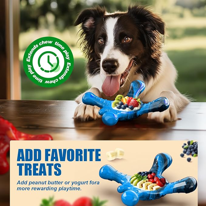 Dog Toys for Aggressive Chewers, Nylon Indestructible Toy for Medium Large Dogs - Image 3