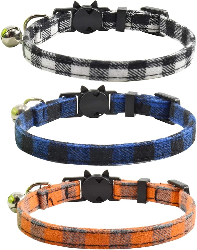 Breakaway cat Collars with Bell, Durable & Safe Cute Kitten Collars Safety - Image 2