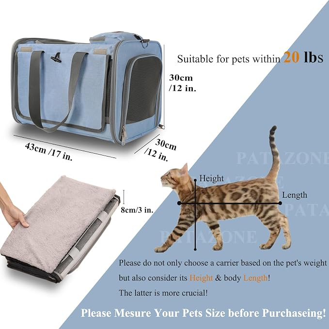 Soft Cats Carrier for Small Dogs Carriers Airline Approved Puppy Travel Bag - Image 2