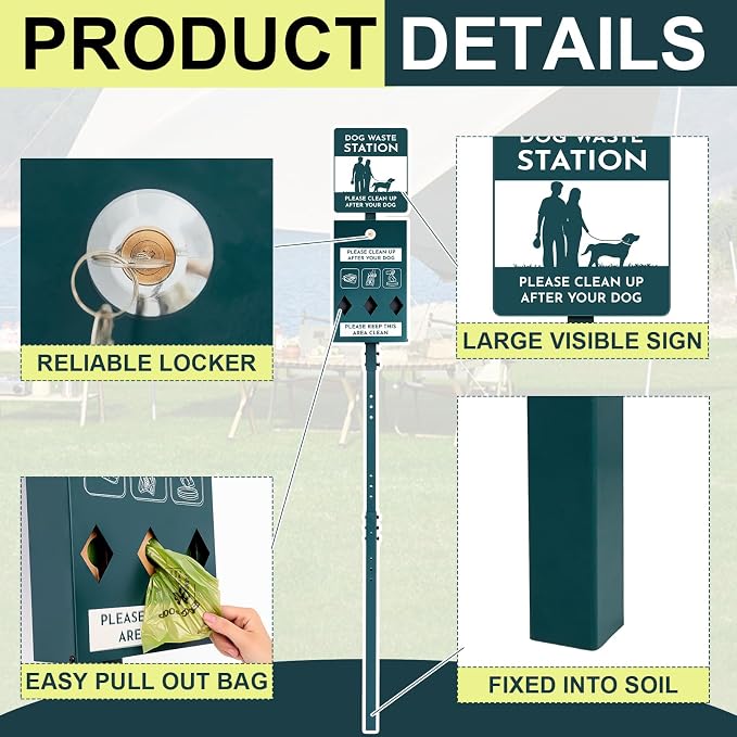 Qinyoung Dog Waste Station - Image 3