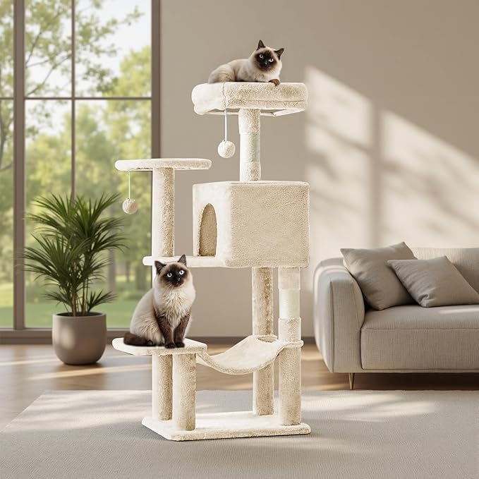 Cat Tree Tower 44 Inch, Small Cat Tower by Aidoly
