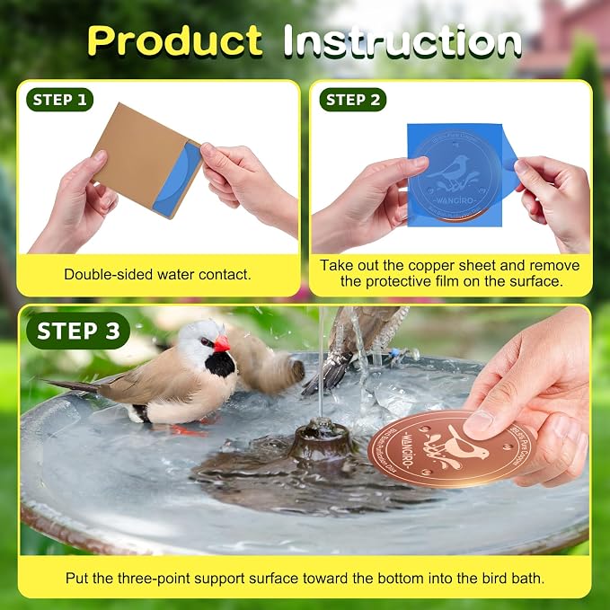 Bird Bath Copper Disk 2PCS-99.99% Pure Copper Purification Disk 1 mm Thick - Image 5
