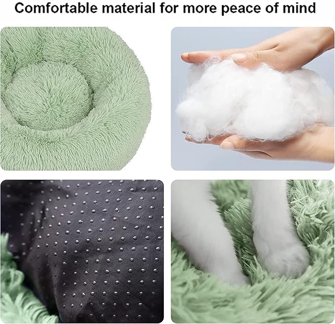 Nisrada Dog Bed for Small Medium Large Dogs Cats, 20 inch Calming - Image 2